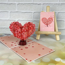 Flor del Amor™ – Tarjeta Pop-up con Árbol de Corazón