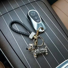 Salchicha de Cristal™ – Llavero de Perro con Cristales Brillantes