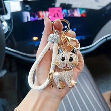 Gatito de Cristal™ – Llavero de Gato con Cristales Brillantes