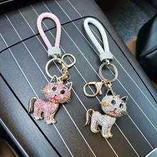 Gatito de Cristal™ – Llavero de Gato con Cristales Brillantes