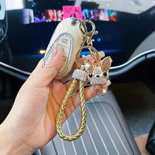 Perrito de Cristal™ – Llavero de Perro con Cristales Brillantes