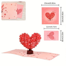 Flor del Amor™ – Tarjeta Pop-up con Árbol de Corazón